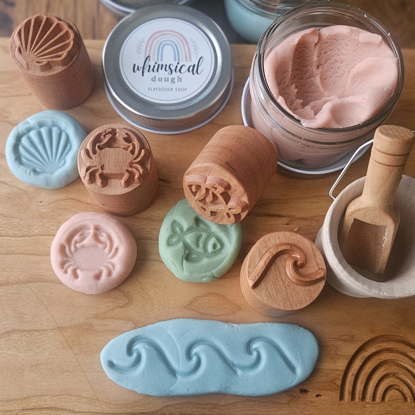 Beach Play Dough Stamp Set