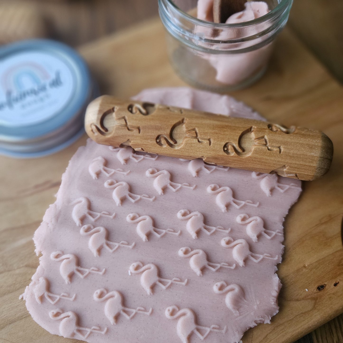 Flamingo Play Dough Roller
