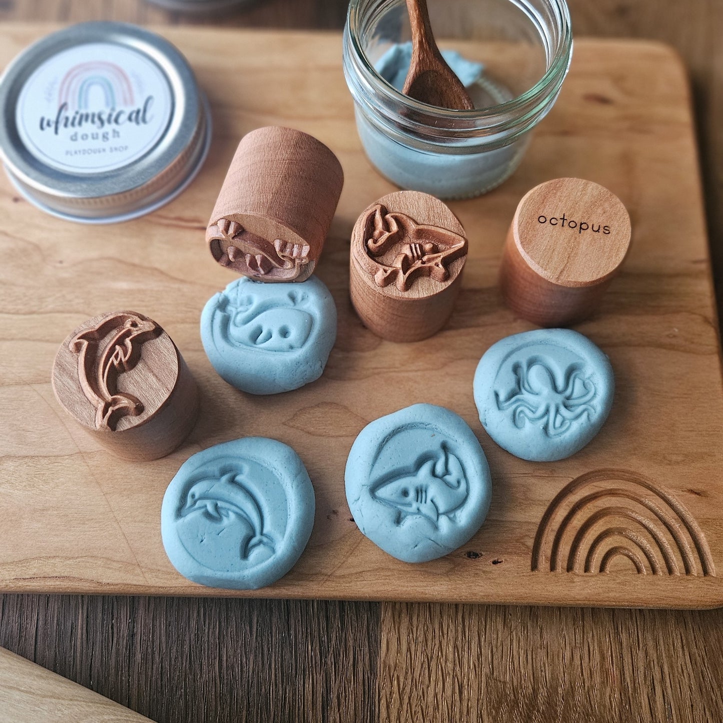 Ocean Animals Play Dough Stamp Set