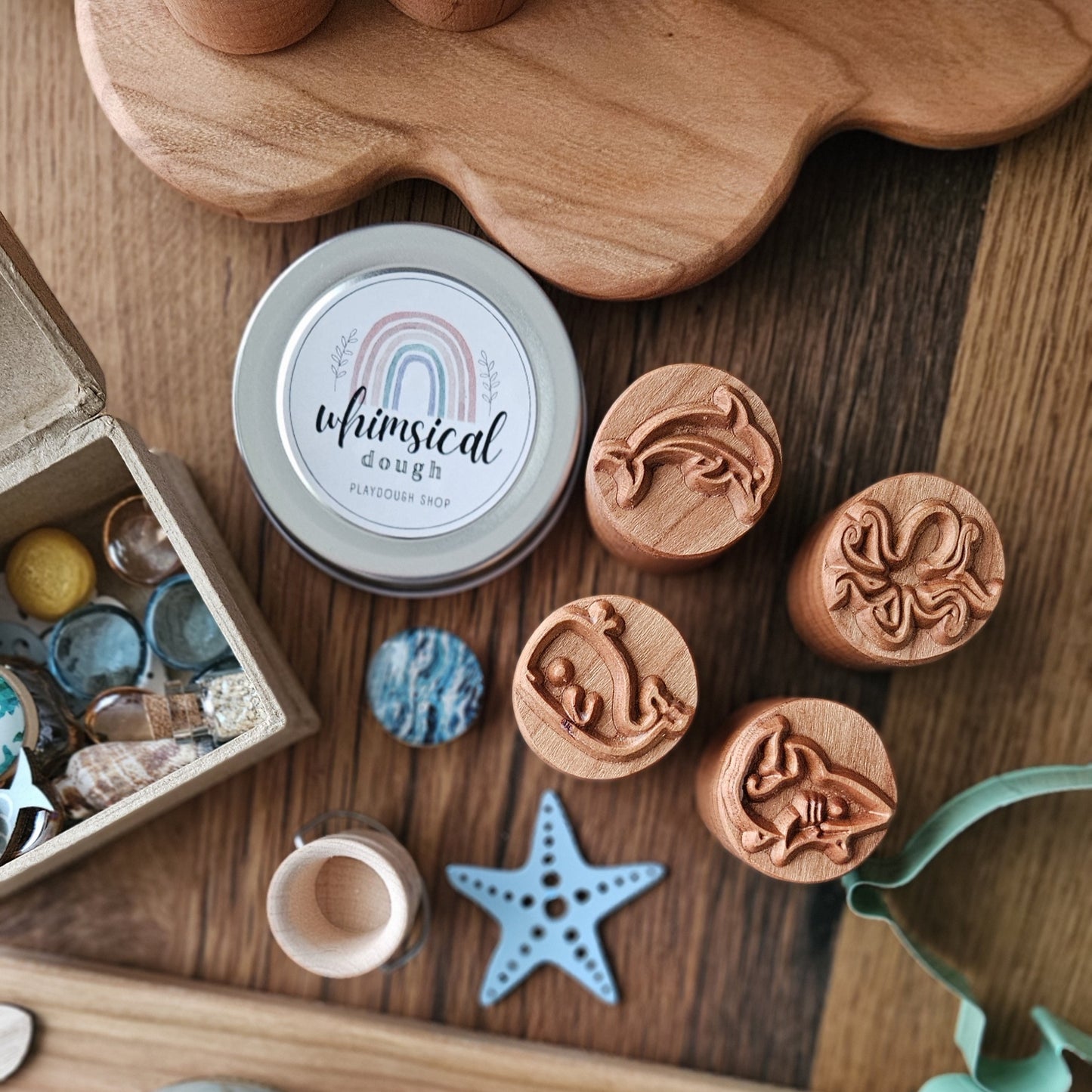Ocean Animals Play Dough Stamp Set