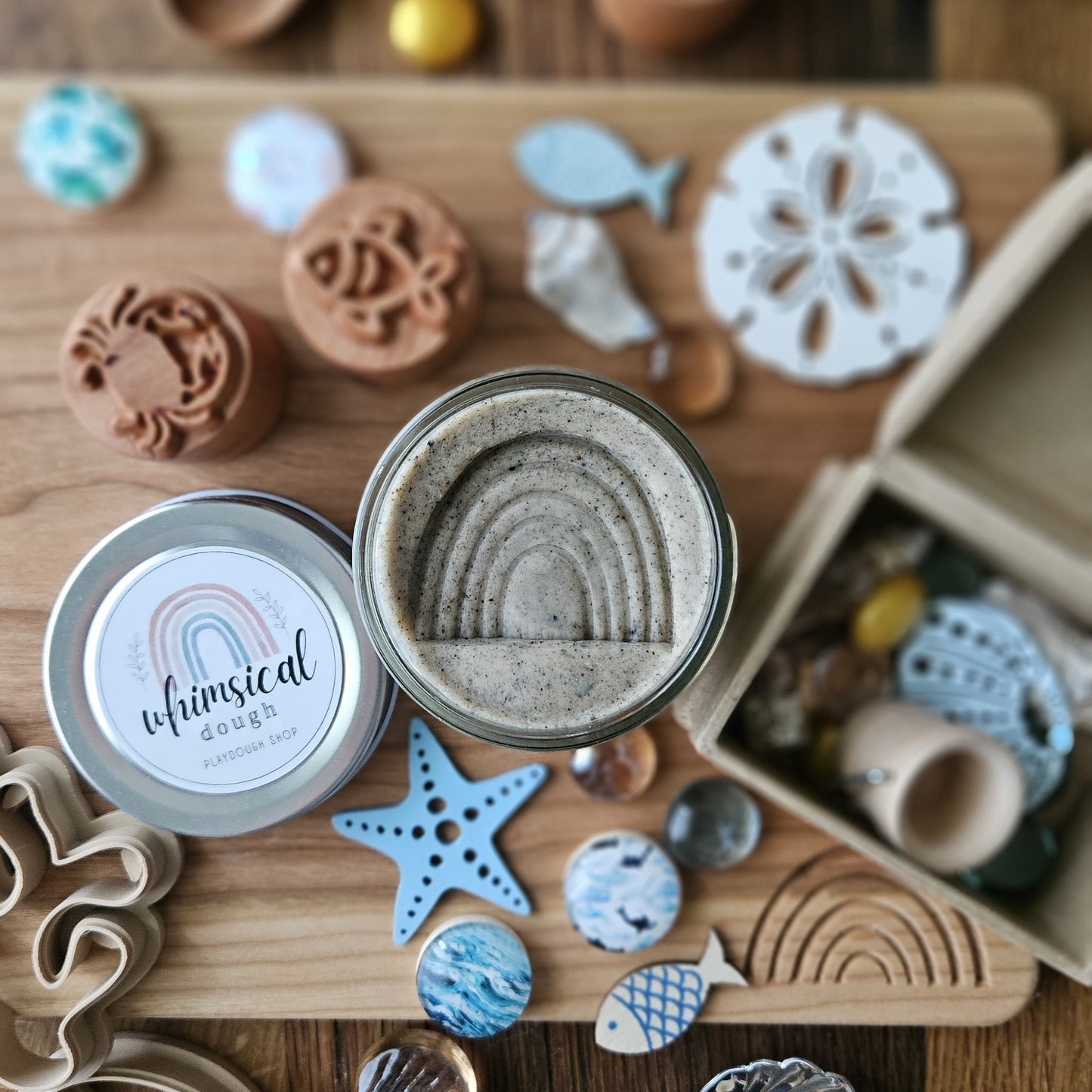Handcrafted Sandy Beach Play Dough