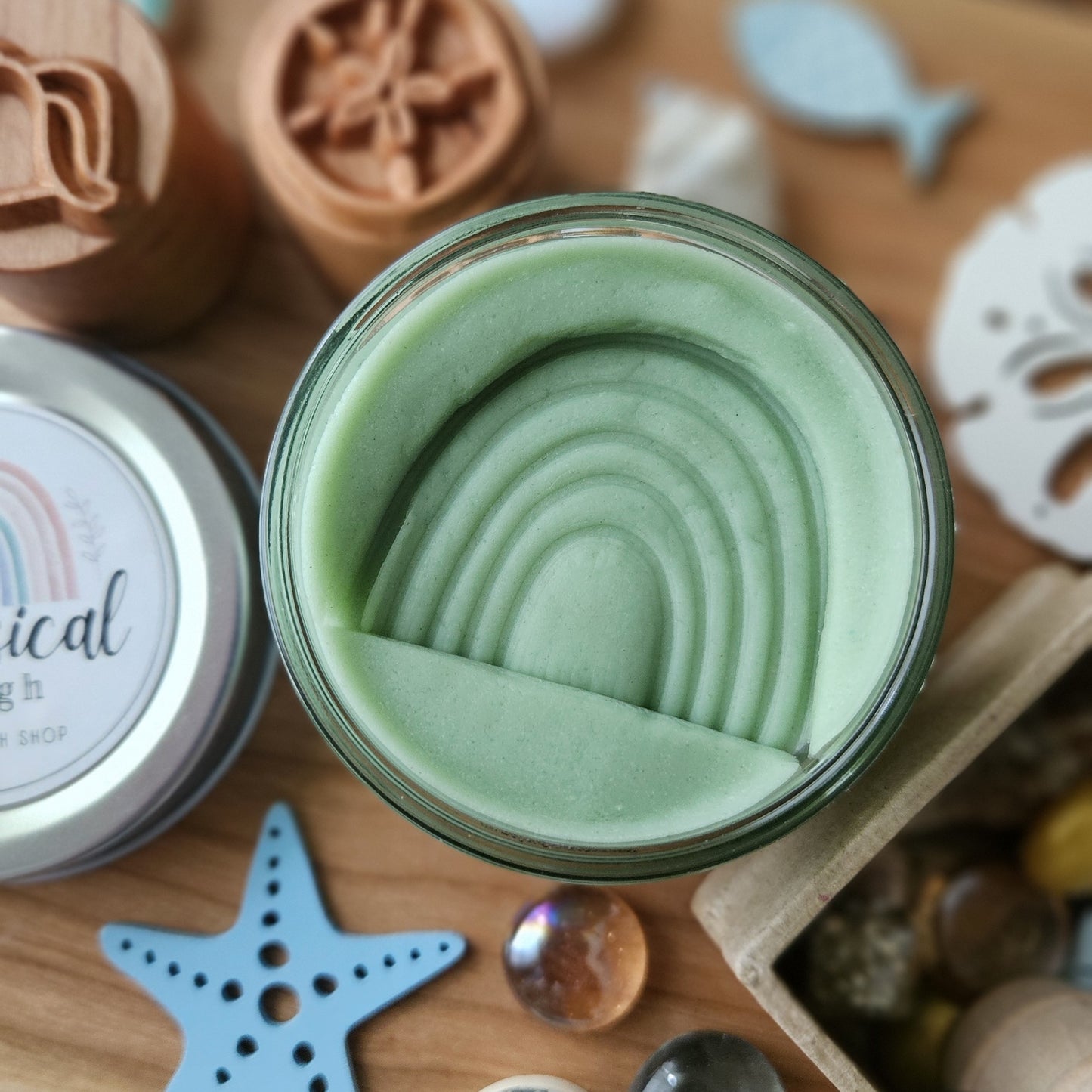 Handcrafted Seafoam Green Play Dough