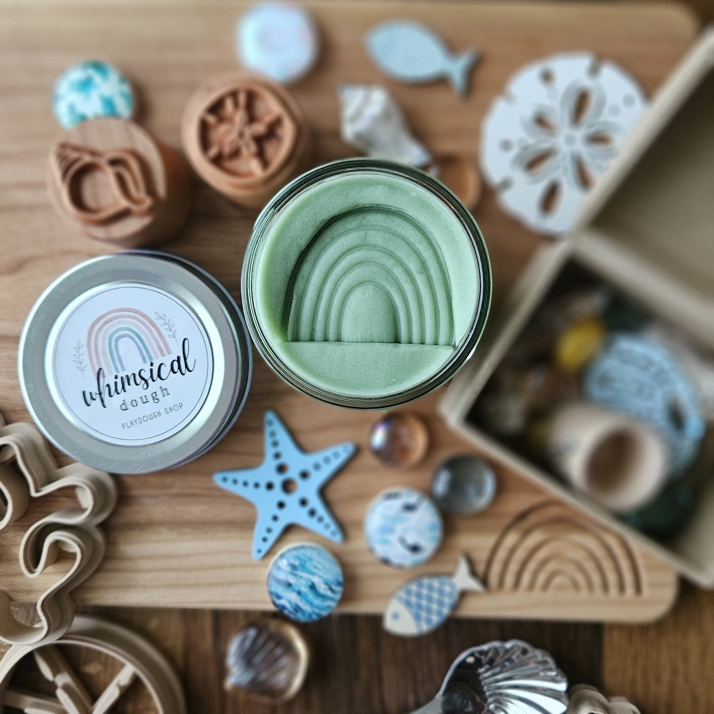 Handcrafted Seafoam Green Play Dough