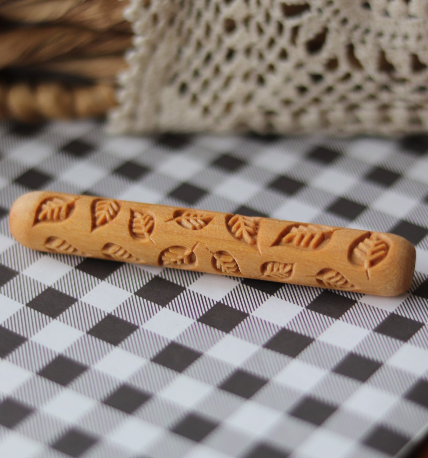 Mini Falling Leaves Play Dough Roller