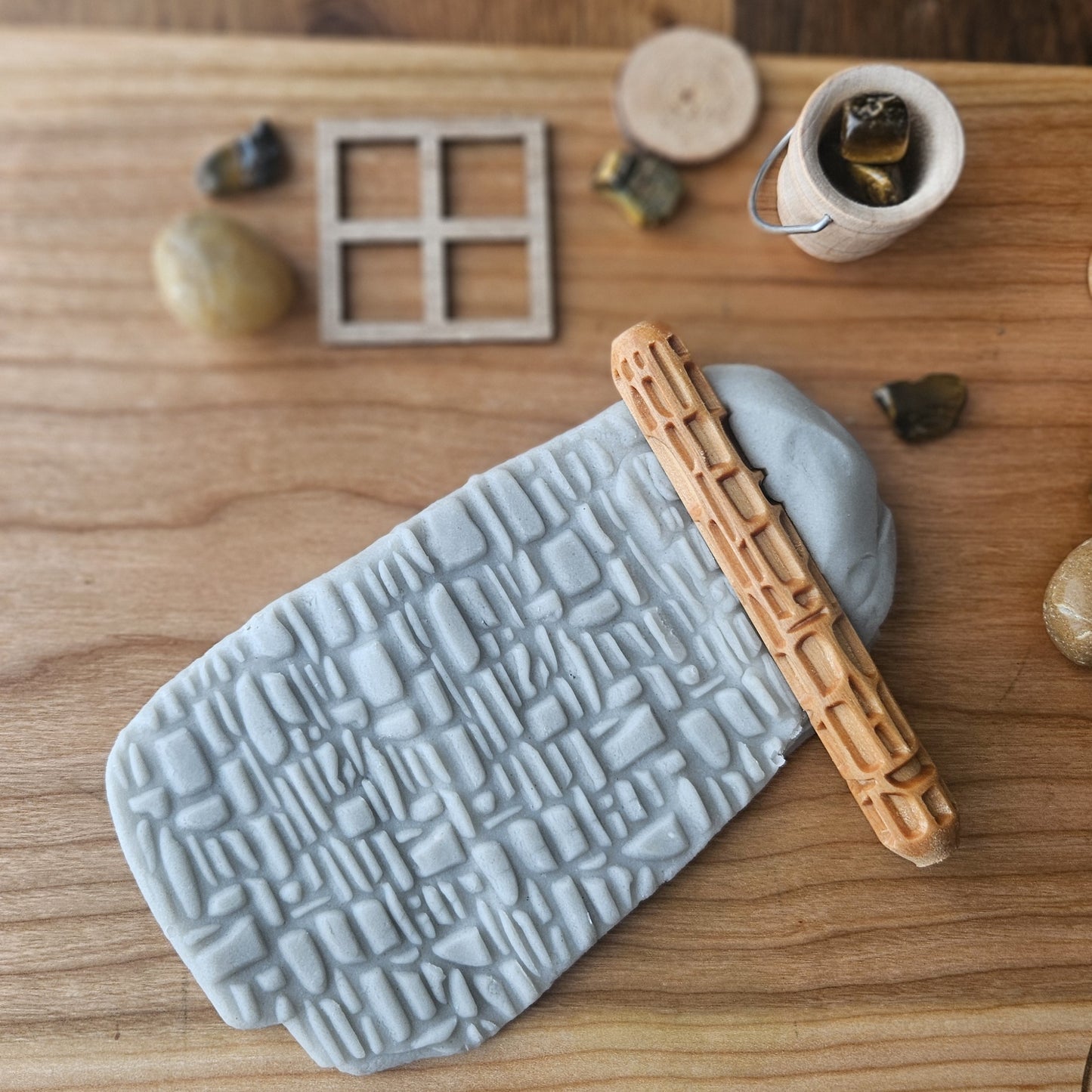 Mini Stone Wall Playdough Roller