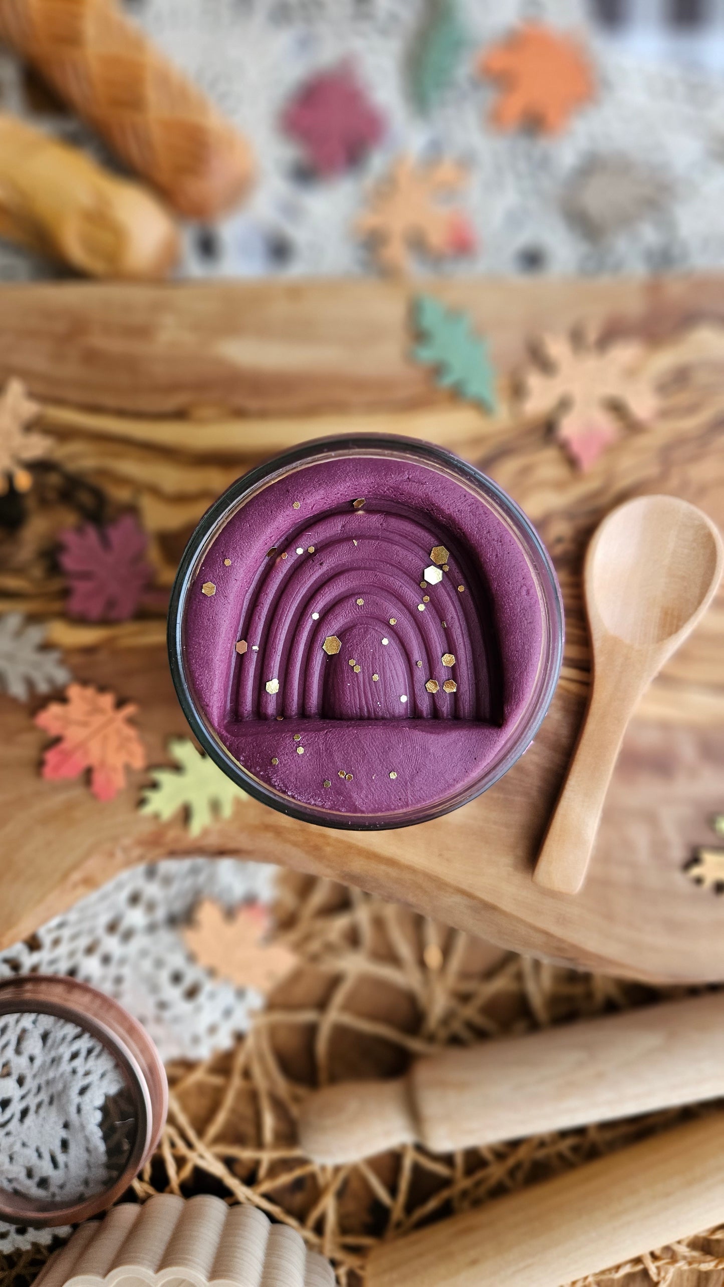 Handcrafted Plum Purple Play Dough