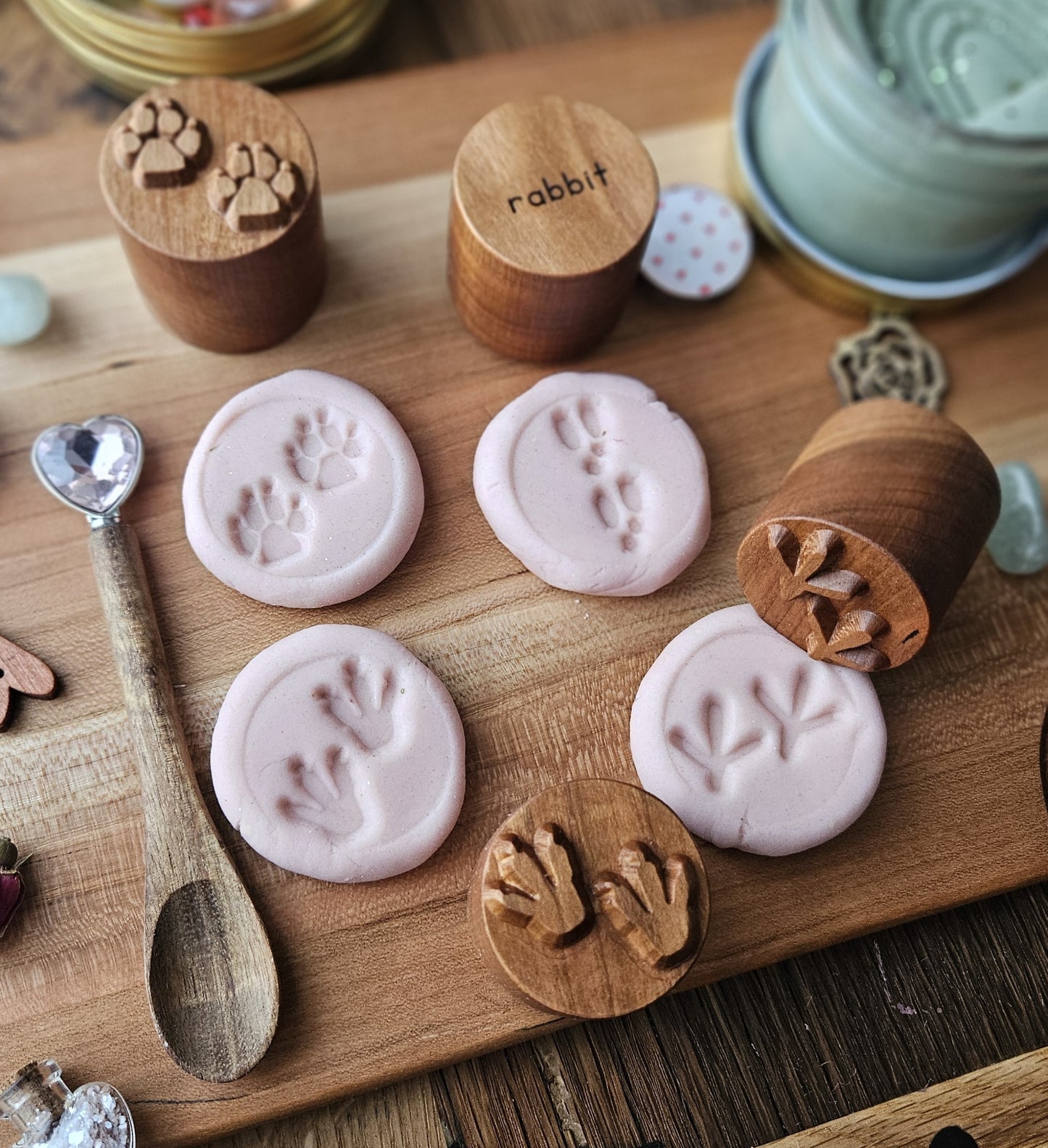 Everyday Animal Tracks Play Dough Stamp Set