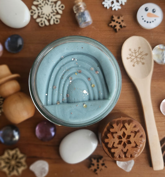 Handcrafted Arctic Blue Play Dough