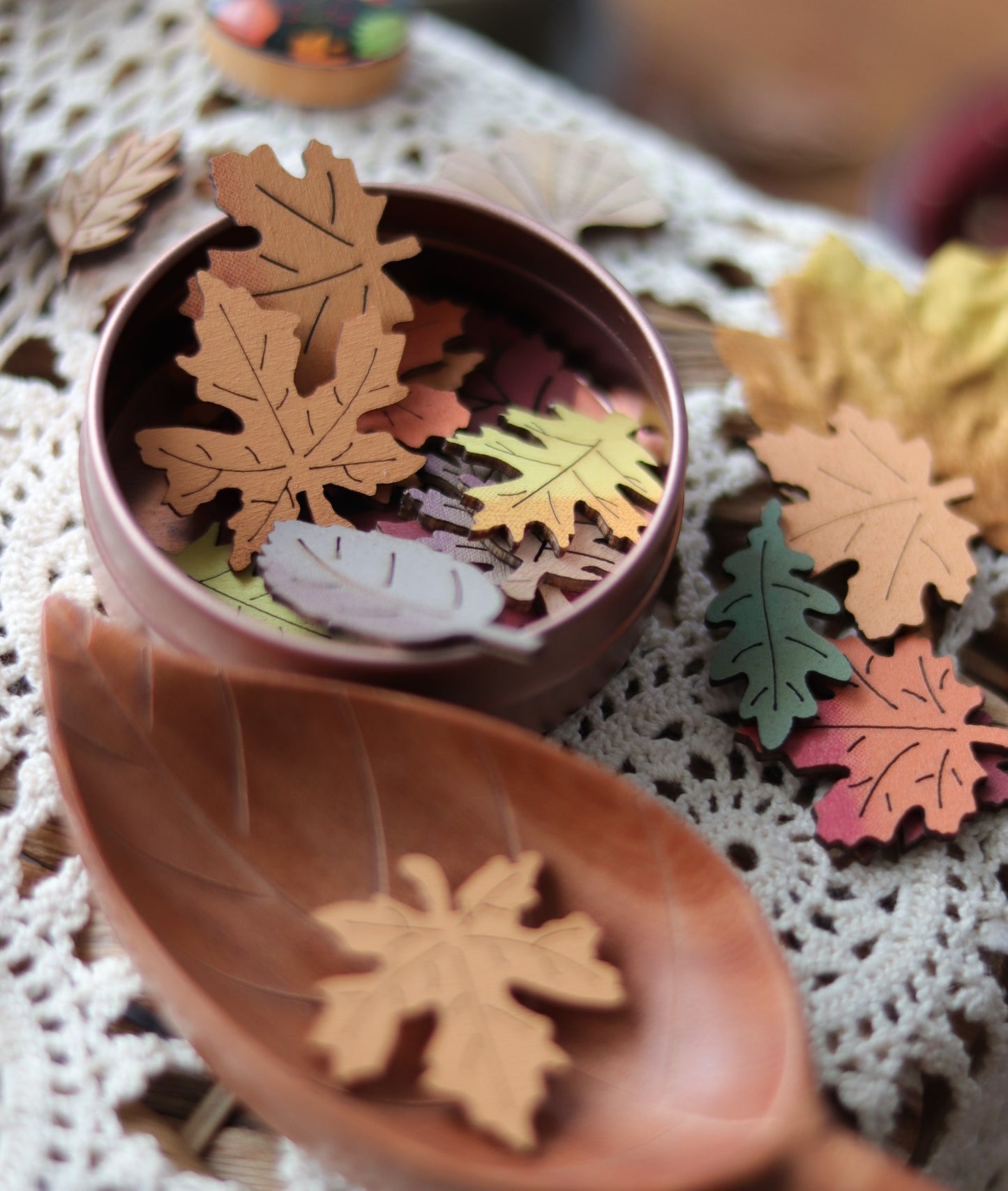 Wooden Leaf Counters