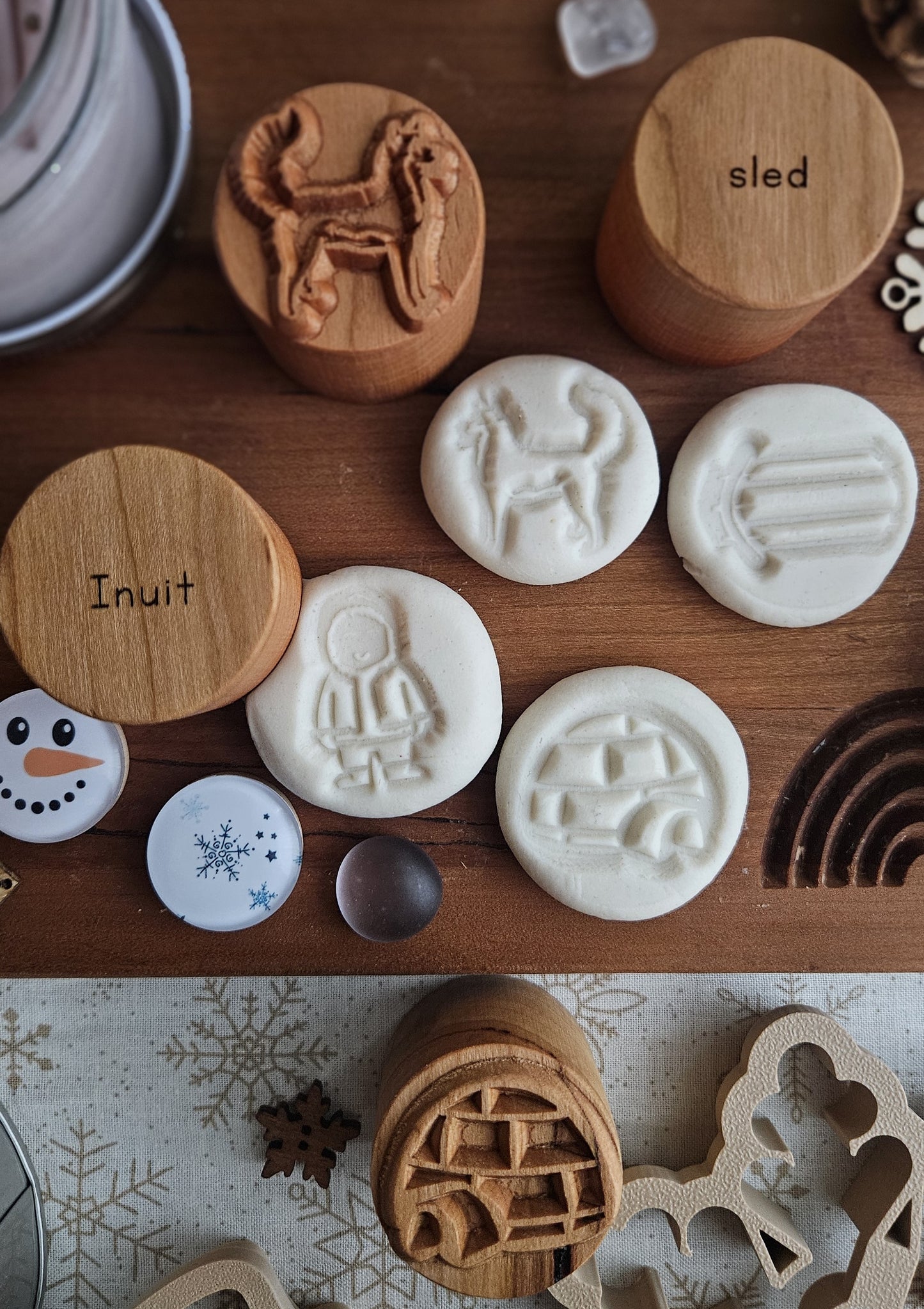 Arctic Living Play Dough Stamp Set