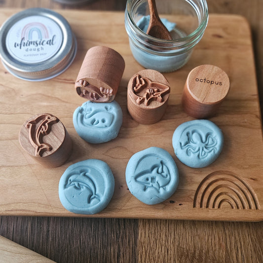 Ocean Animals Play Dough Stamp Set