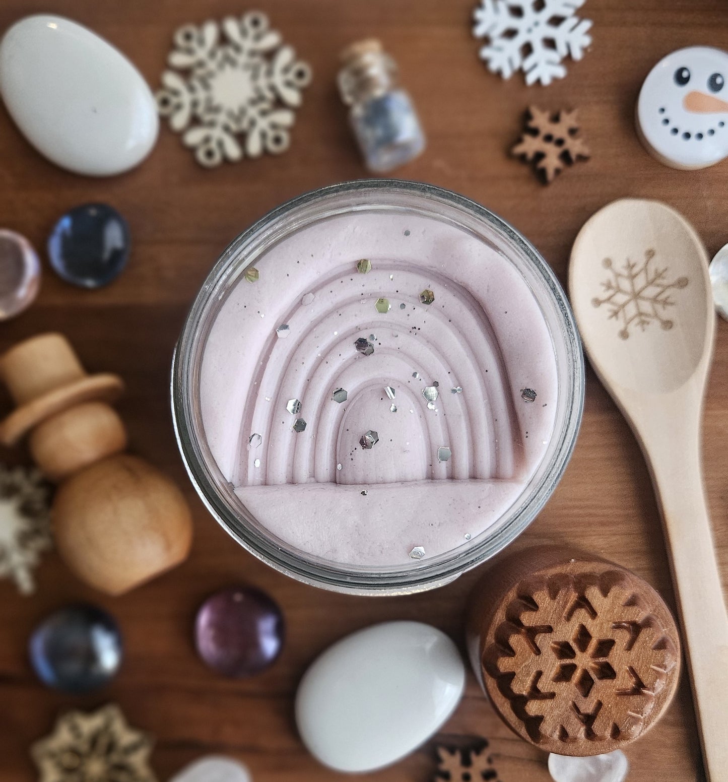 Handcrafted Arctic Pink Play Dough