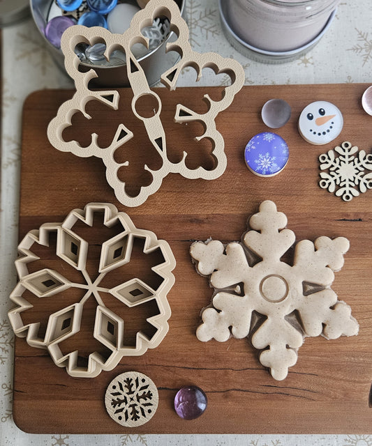 Set of 2 Eco Snowflakes