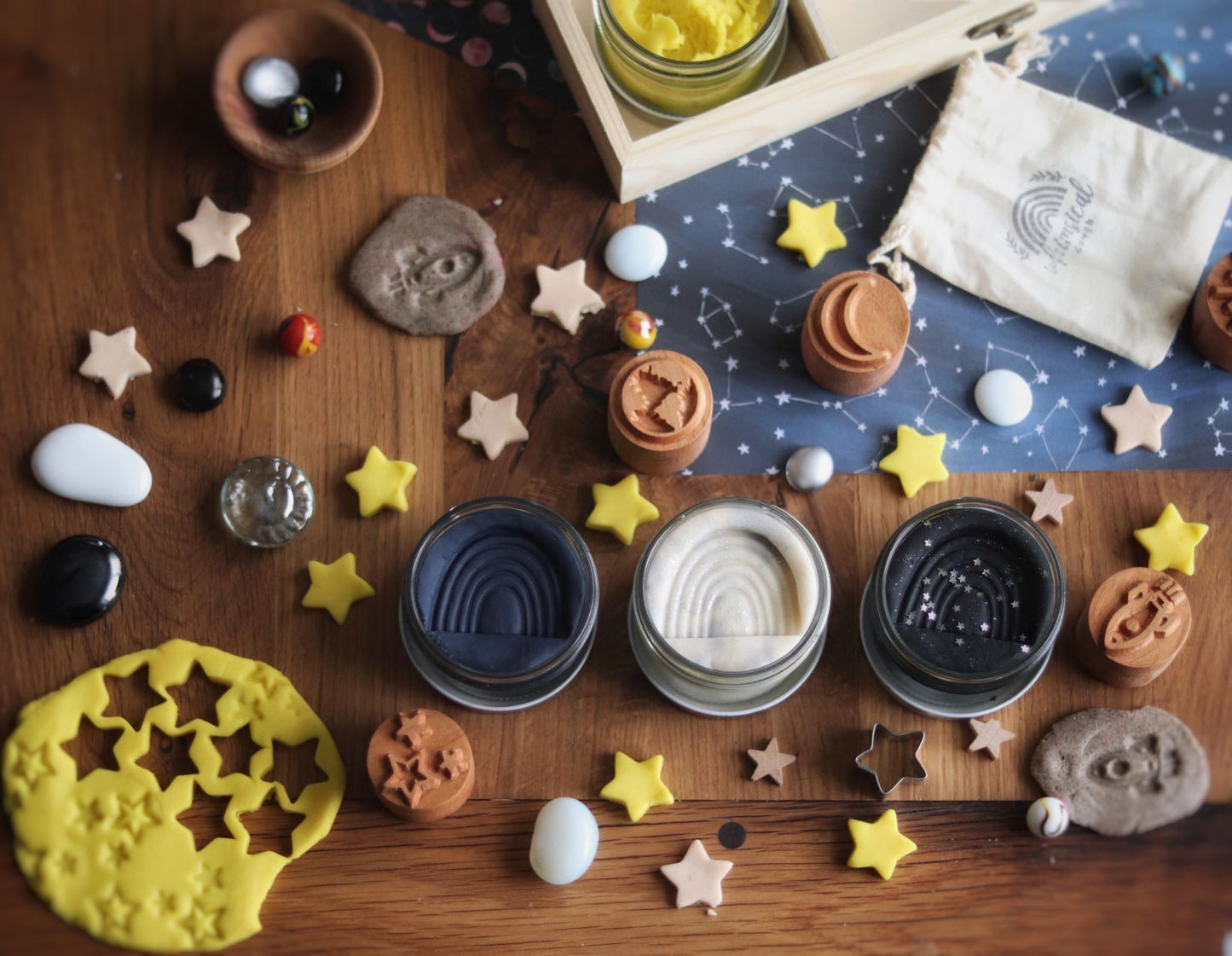 Space Play Dough Stamps