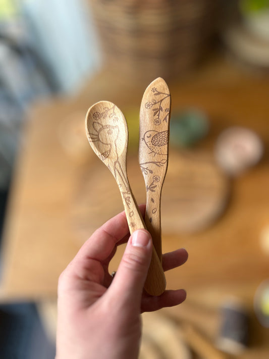 Woodland Knife and Spoon